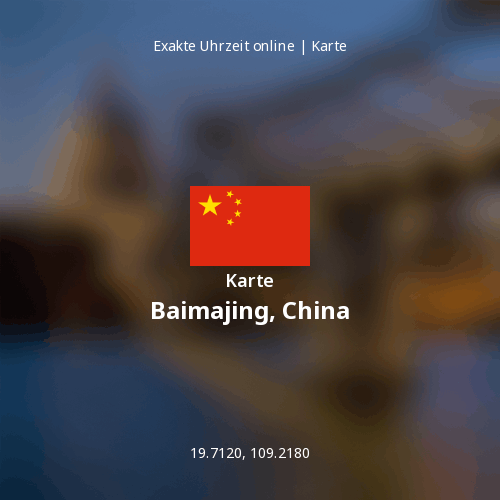 Karte von Baimajing, China