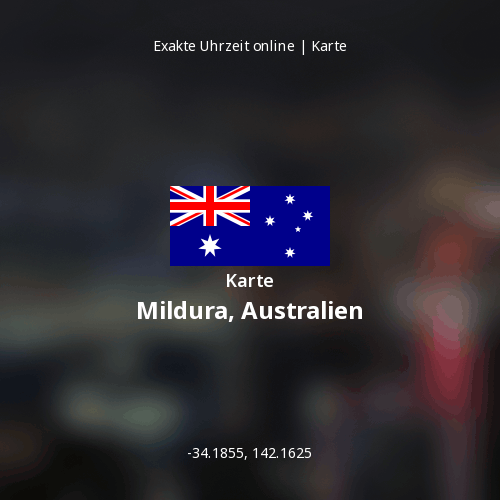 Karte von Mildura, Australien