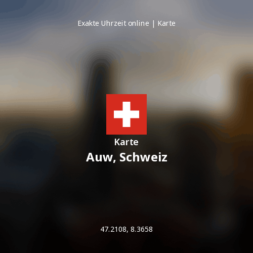 Karte von Auw, Schweiz