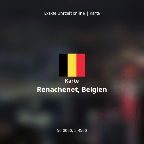 Karte von Renachenet, Belgien