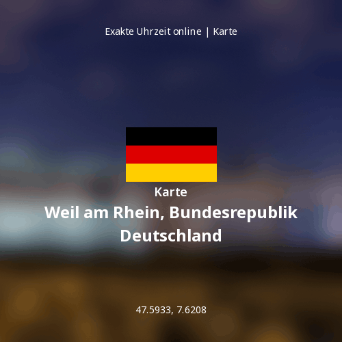 Karte von Weil am Rhein, Bundesrepublik Deutschland