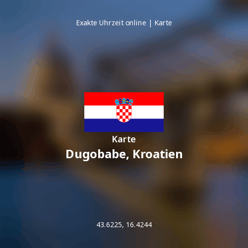 Karte von Dugobabe, Kroatien
