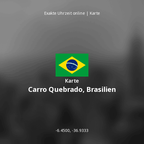 Karte von Carro Quebrado, Brasilien