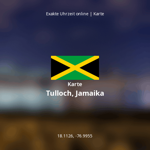 Karte von Tulloch, Jamaika