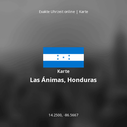 Karte von Las Ánimas, Honduras