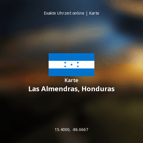 Karte von Las Almendras, Honduras