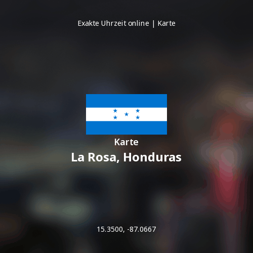 Karte von La Rosa, Honduras