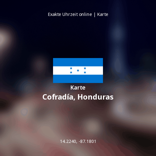 Karte von Cofradía, Honduras