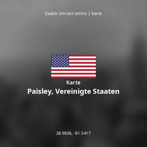 Karte von Paisley, Vereinigte Staaten