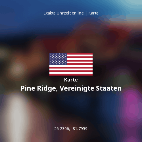 Karte von Pine Ridge, Vereinigte Staaten