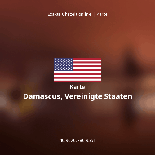 Karte von Damascus, Vereinigte Staaten