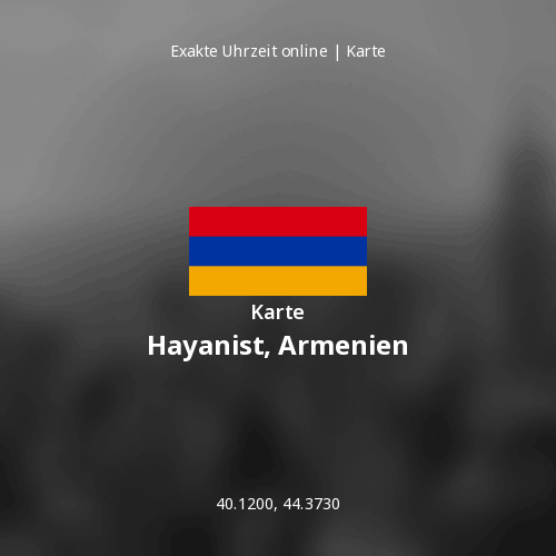Karte von Hayanist, Armenien