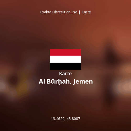 Karte von Al Būrḩah, Jemen