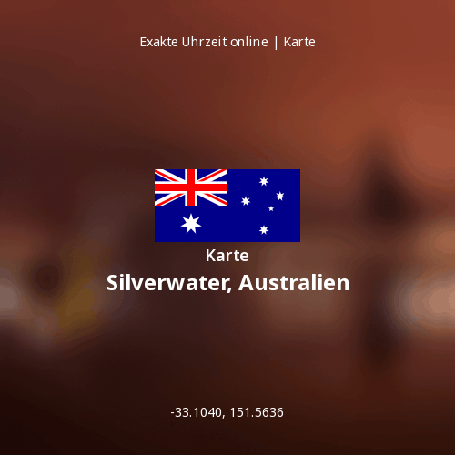 Karte von Silverwater, Australien