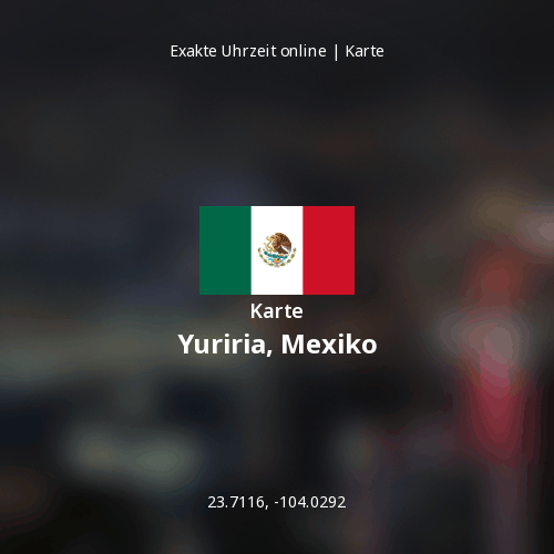Karte von Yuriria, Mexiko