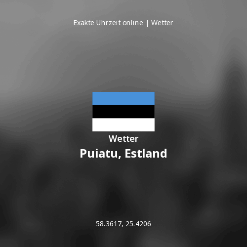 Wetter in Puiatu, Estland