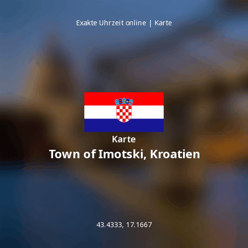 Karte von Town of Imotski, Kroatien