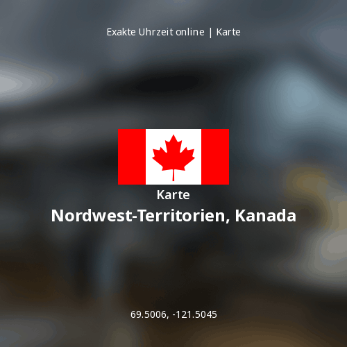 Karte von Nordwest-Territorien, Kanada