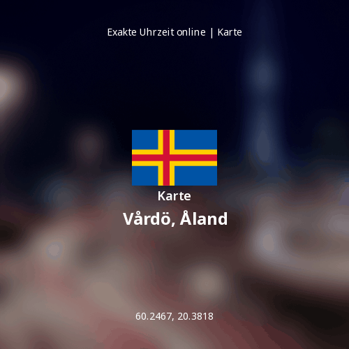Karte von Vårdö, Åland
