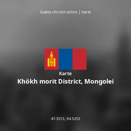 Karte von Khökh morit District, Mongolei