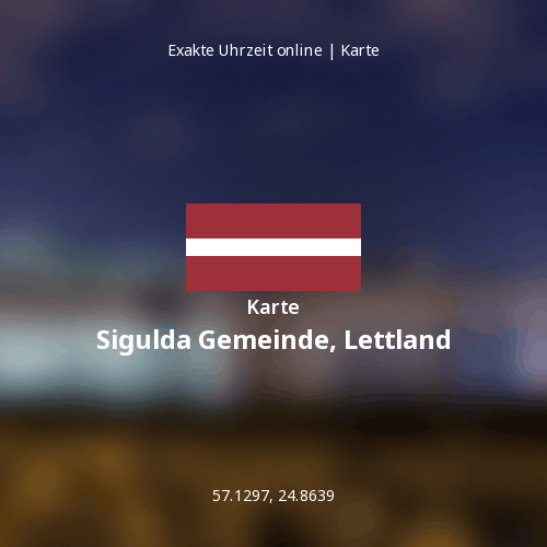 Karte von Sigulda Gemeinde, Lettland