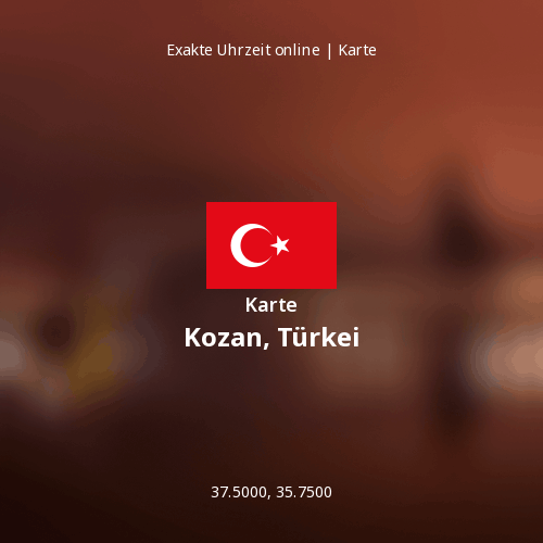Karte von Kozan, Türkei