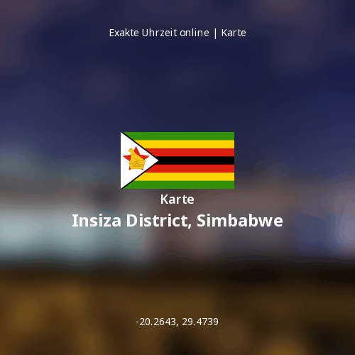 Karte von Insiza District, Simbabwe