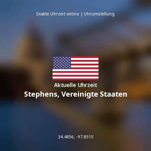 Aktuelle Uhrzeit in Stephens, Vereinigte Staaten