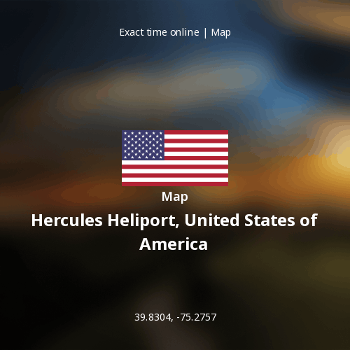 Map of Hercules Heliport, United States of America