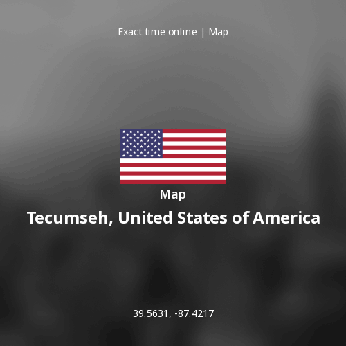 Map of Tecumseh, United States of America