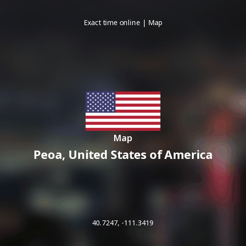 Map of Peoa, United States of America
