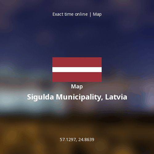 Map of Sigulda Municipality, Latvia