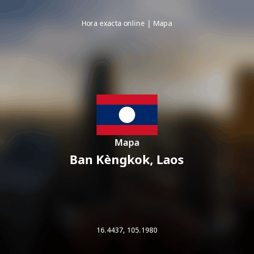 Mapa de Ban Kèngkok, Laos