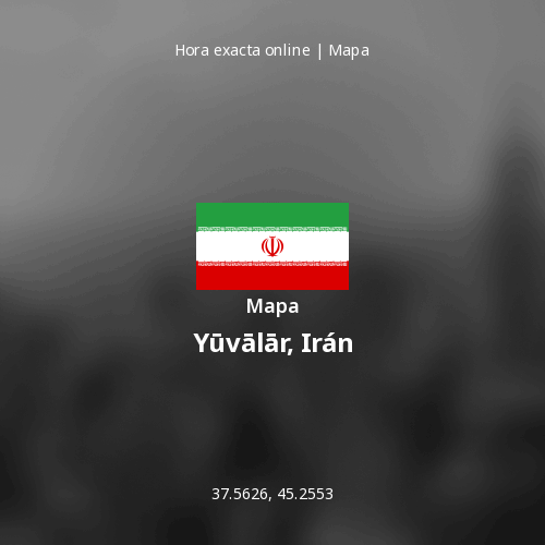 Mapa de Yūvālār, Irán
