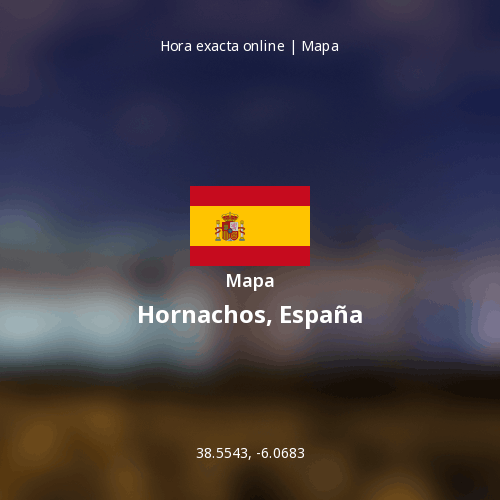 Mapa de Hornachos, España