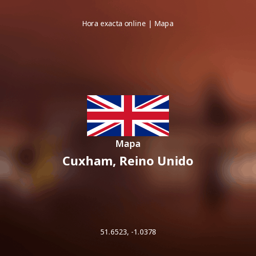 Mapa de Cuxham, Reino Unido