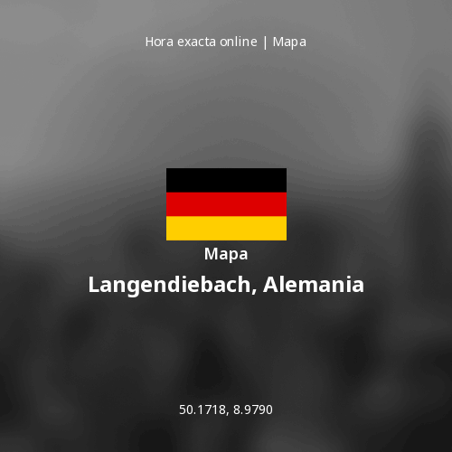 Mapa de Langendiebach, Alemania