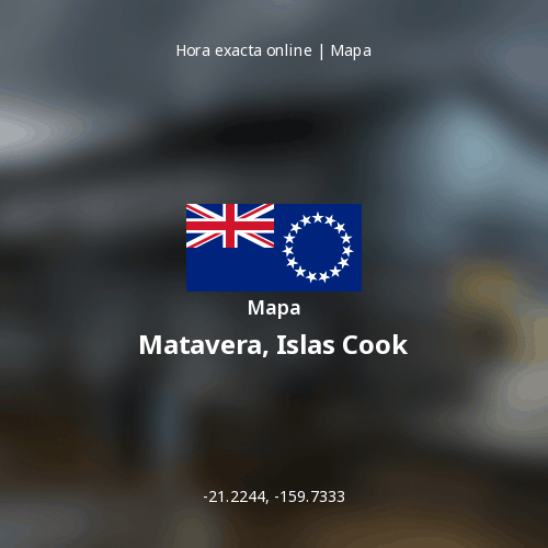 Mapa de Matavera, Islas Cook