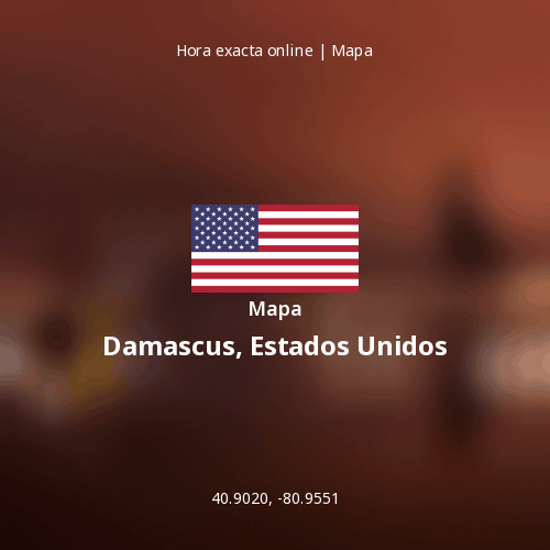Mapa de Damascus, Estados Unidos