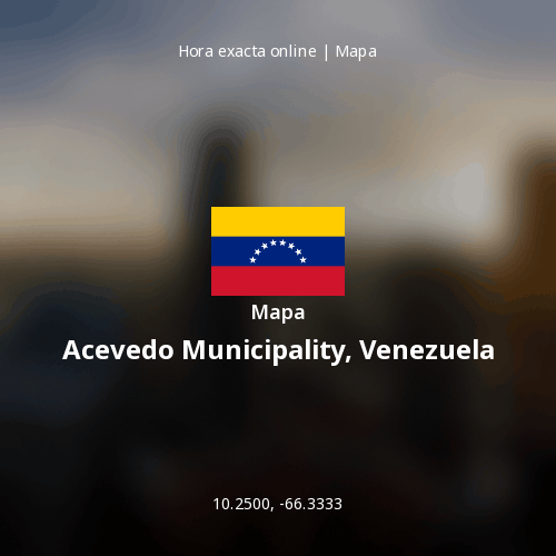 Mapa de Acevedo Municipality, Venezuela