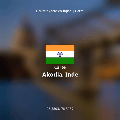 Carte de Akodia, Inde