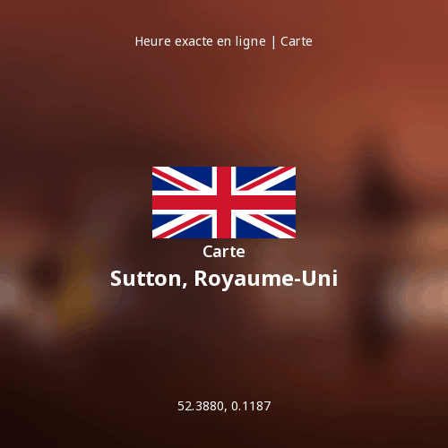 Carte de Sutton, Royaume-Uni