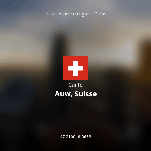 Carte de Auw, Suisse