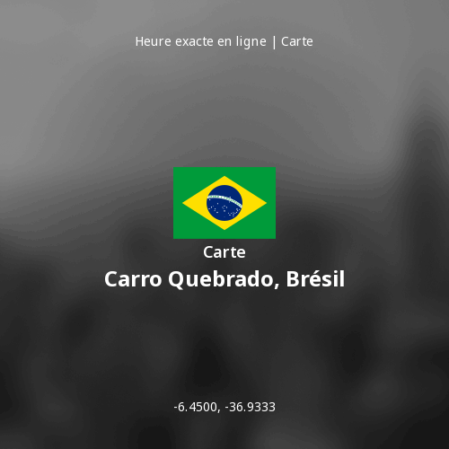 Carte de Carro Quebrado, Brésil
