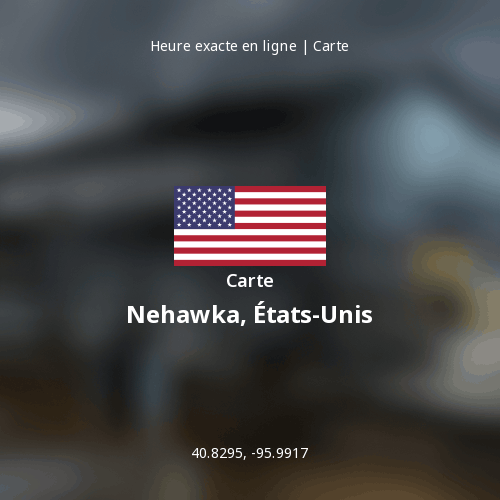 Carte de Nehawka, États-Unis