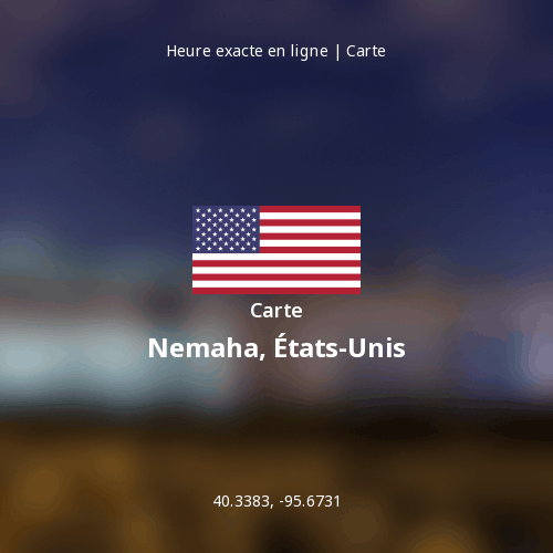 Carte de Nemaha, États-Unis
