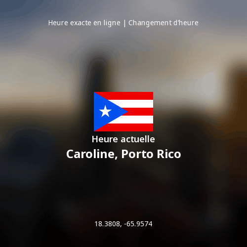 Heure actuelle à Caroline, Porto Rico