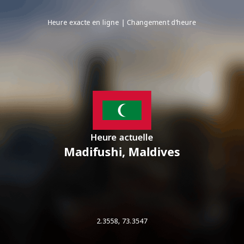 Heure actuelle à Madifushi, Maldives