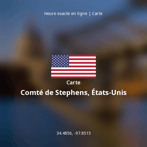 Carte de Comté de Stephens, États-Unis
