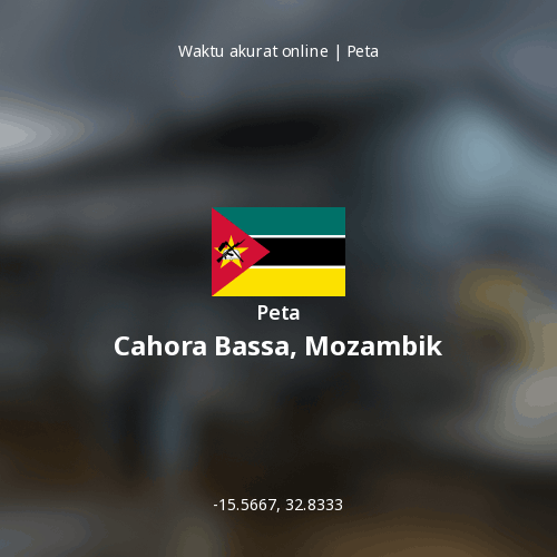 Peta Cahora Bassa, Mozambik